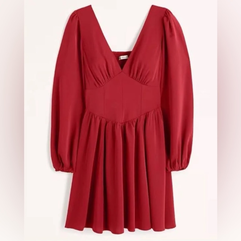 Abercrombie and Fitch Long Sleeve Corset Mini Dress